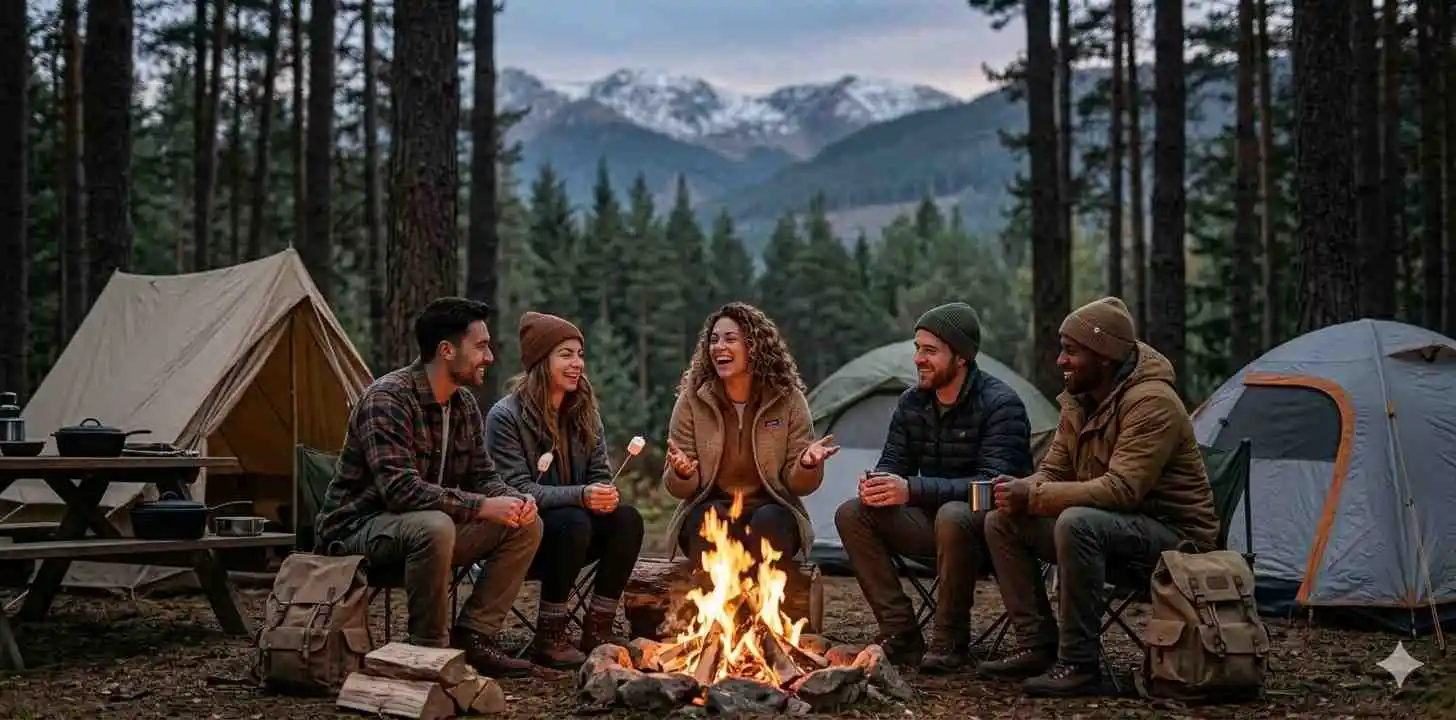 Camping Captions