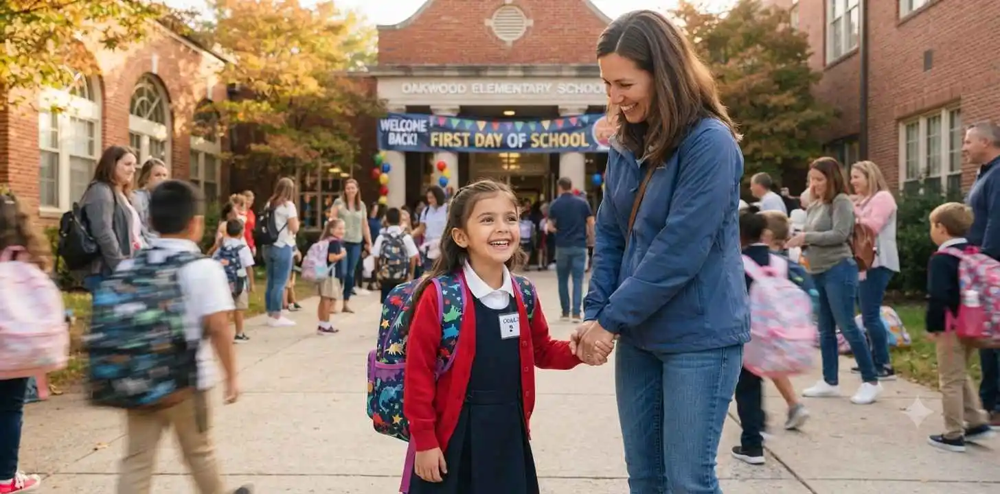 First Day School Captions