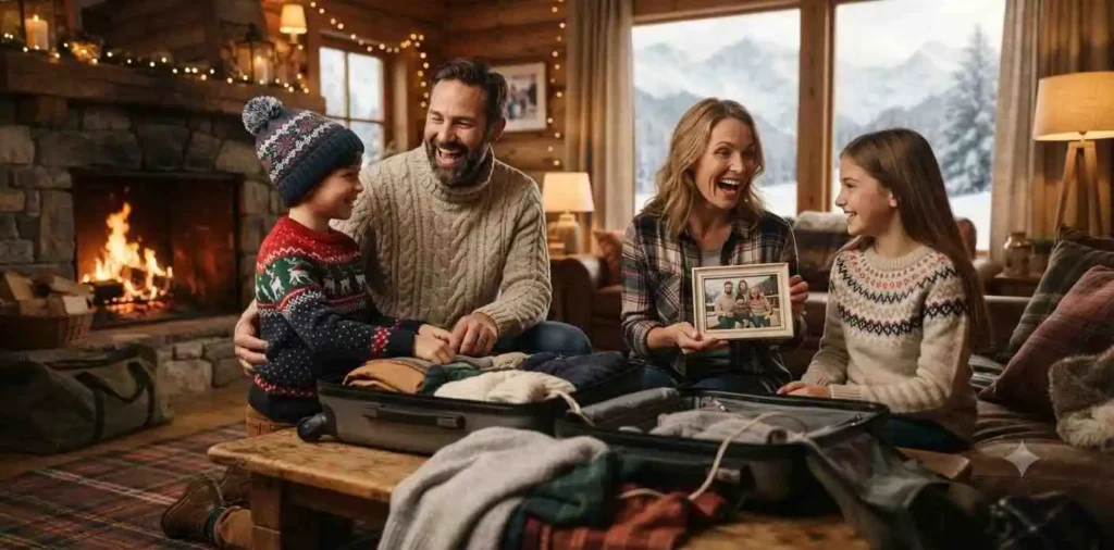 Family enjoying a joyful beach vacation together