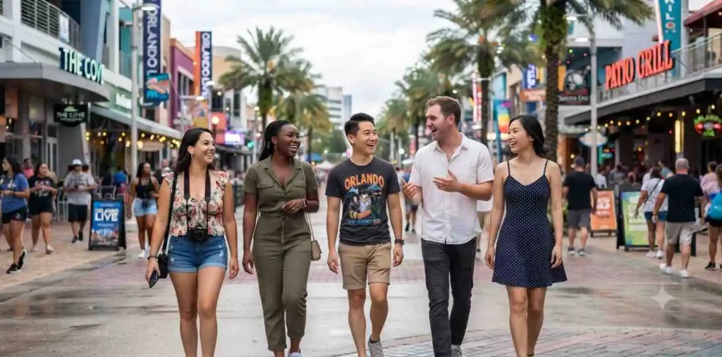 Family enjoying an Orlando vacation together